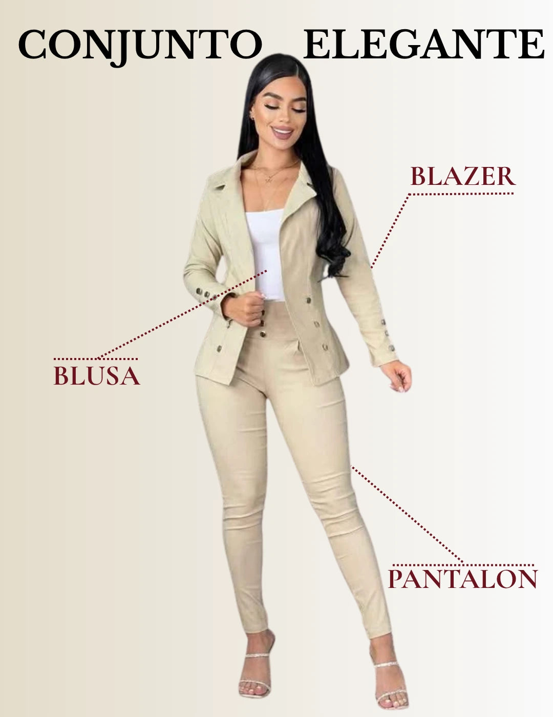 Conjunto Elegante 3 Piezas